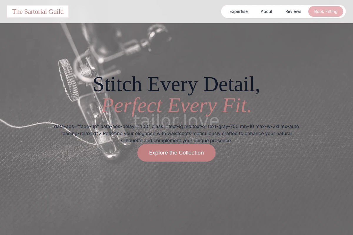 Waistcoat Tailor
