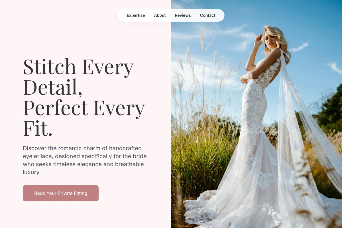 Eyelet Wedding Dress