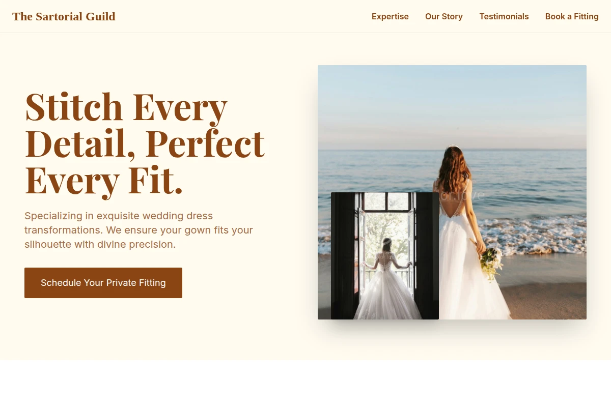 Inseam Wedding Dress