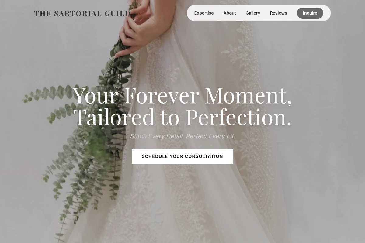 Tuxedo Wedding Dress
